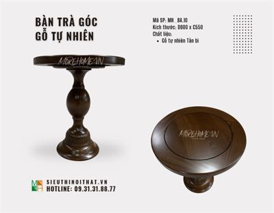 Bàn Trà Góc Gỗ Tự Nhiên 