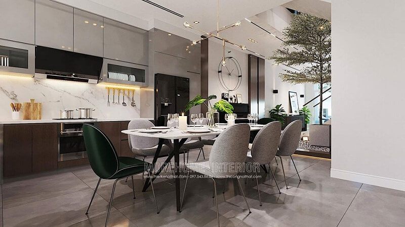 Hệ tủ bếp gỗ cao cấp mang đến vẻ đẹp đẳng cấp cho không gian sống gia chủ.