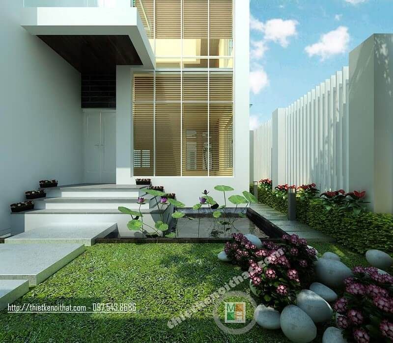 Thiết kế kiến trúc hiện đại tại biệt thự Văn Khê Hà Đông