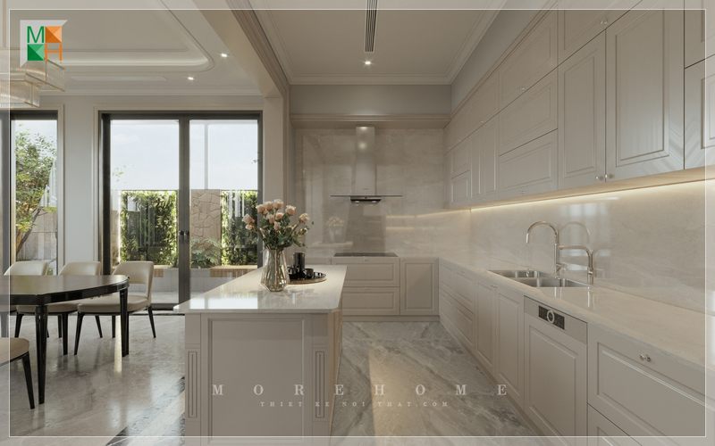 Phòng bếp không gian ấm áp nhất nơi có những tiếng cười nói cùng nhau nấu lên những món ăn ngon, bổ dưỡng dành cho người thân, bạn bè trang trí nội thát đóng vai trò quan trọng mang tới thành công
